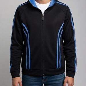 Style & Co. Black Performance Jacket with Blue Accent Bin 07